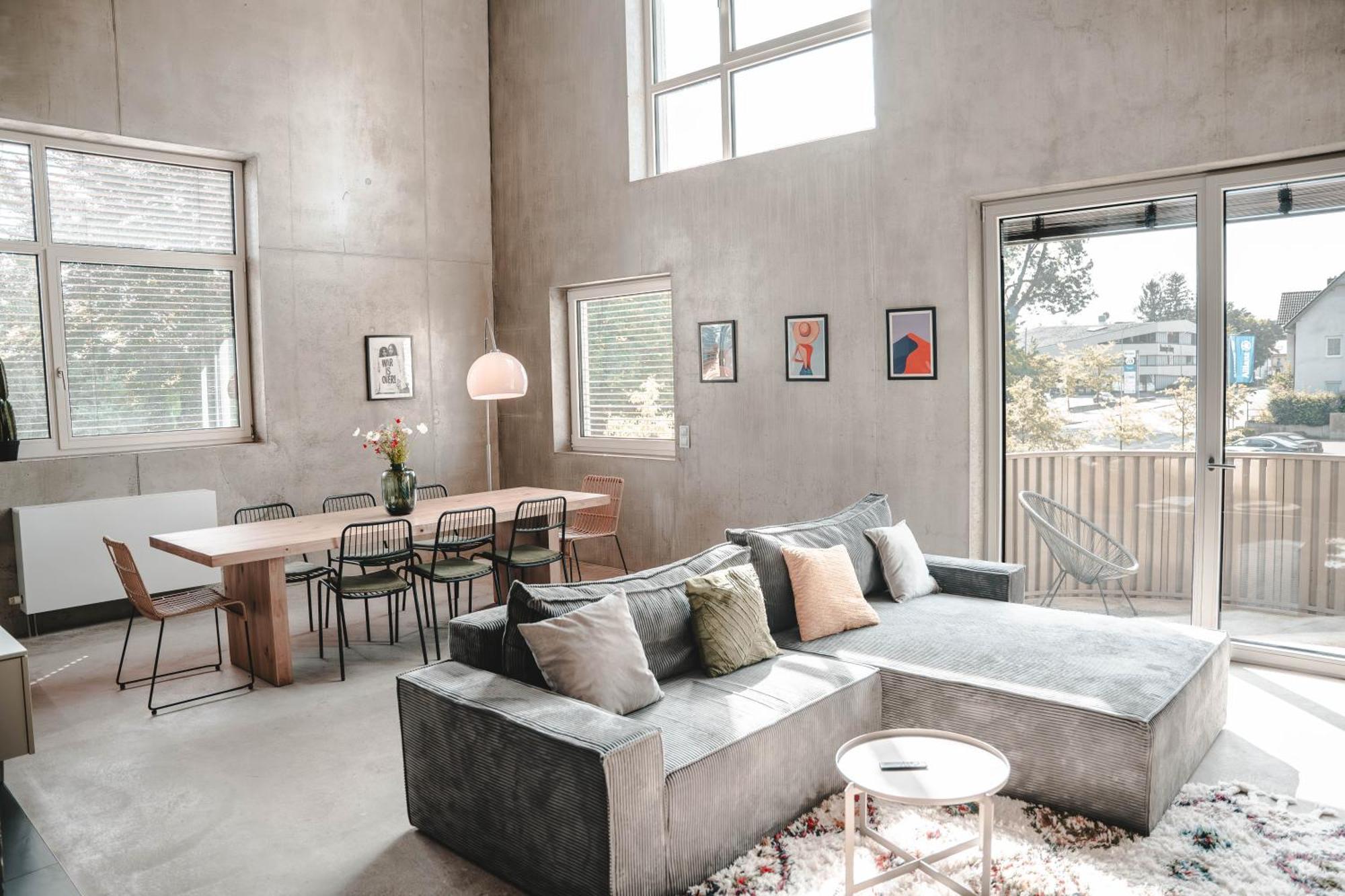 Appartement Sunset Club - Loft - 155 M2 Sichtbeton - Zentral à Memmingen Extérieur photo